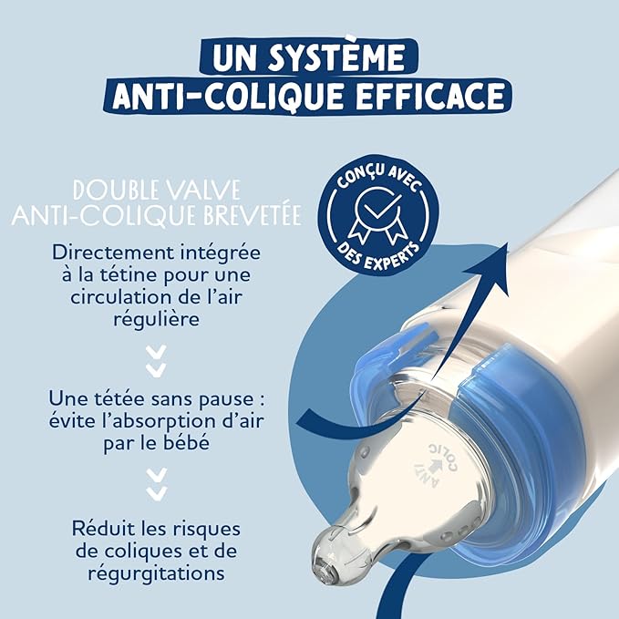 DODIE tetină pentru biberon x4 mărimea 3 vârsta 6 luni+ anticolici