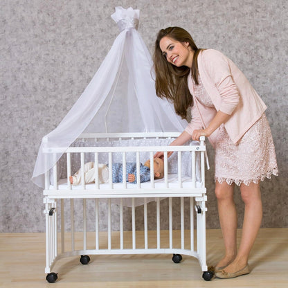 BABYBAY kółka skrętne z hamulcem do łóżeczka 4 sztuki – zdjęcie produktu 4