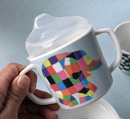 PETIT JOUR PARIS taza para aprender a beber con boquilla 150 ml 6 m+ ELEFANTE ELMER