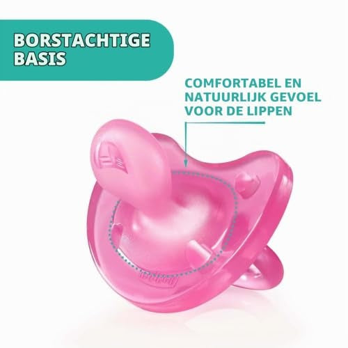 Chicco Physioforma Soft succhietto in silicone rosa 0-6m