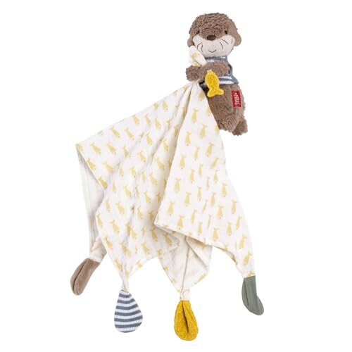 FEHN lontra in mussola, peluche e copertina