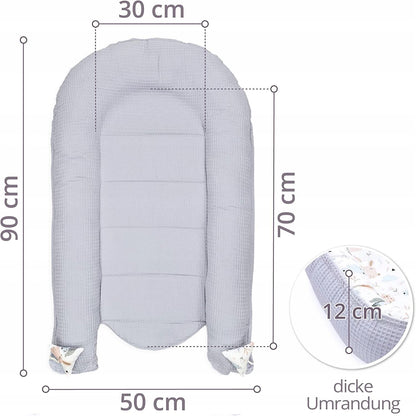 TOTSY BABY kokon niemowlęcy gniazdo 90 x 50 – zdjęcie produktu 3