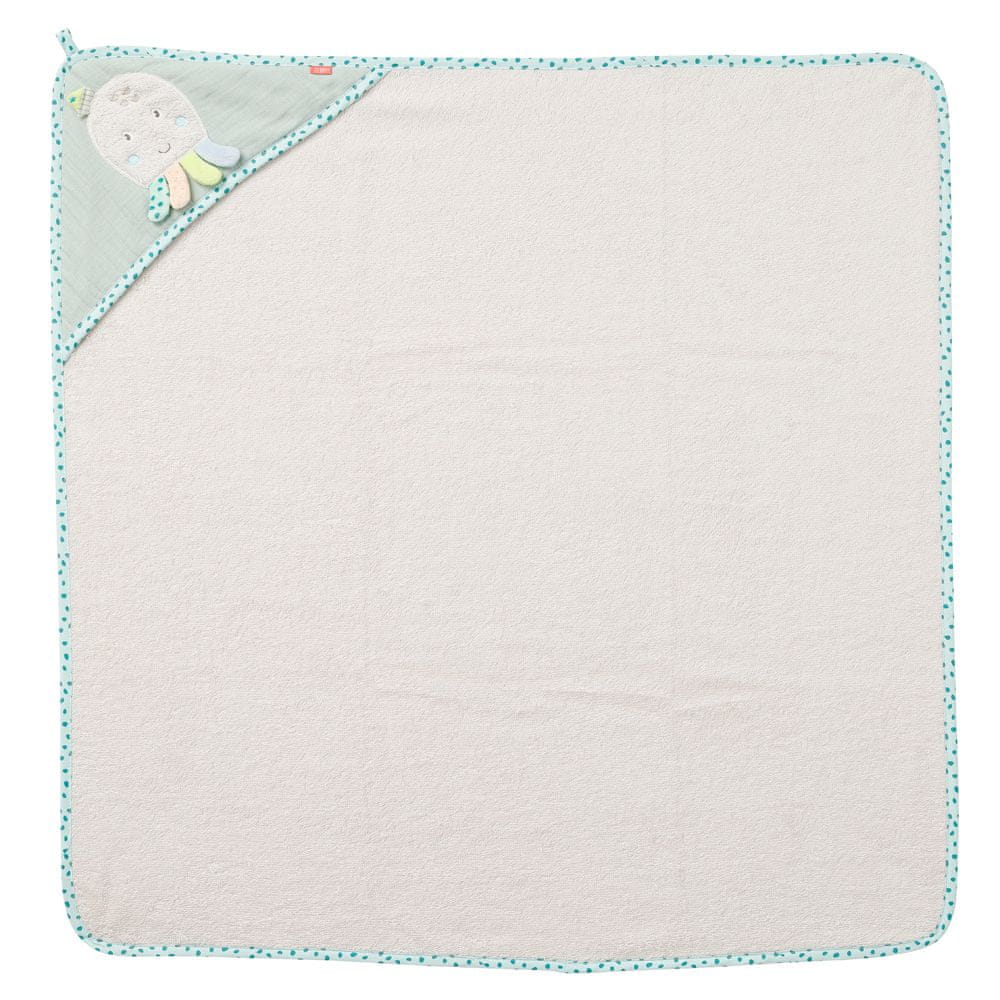 FEHN Morskie Stworzenia RĘCZNIK Z KAPTUREM 80x80 cm – jak na pierwszym zdjęciu wymiary 80x80 cm pranie w temperaturze 60°C…
