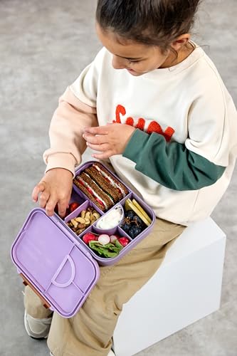 LÄSSIG Little Gang Smile lunchbox portapranzo con scomparti bento