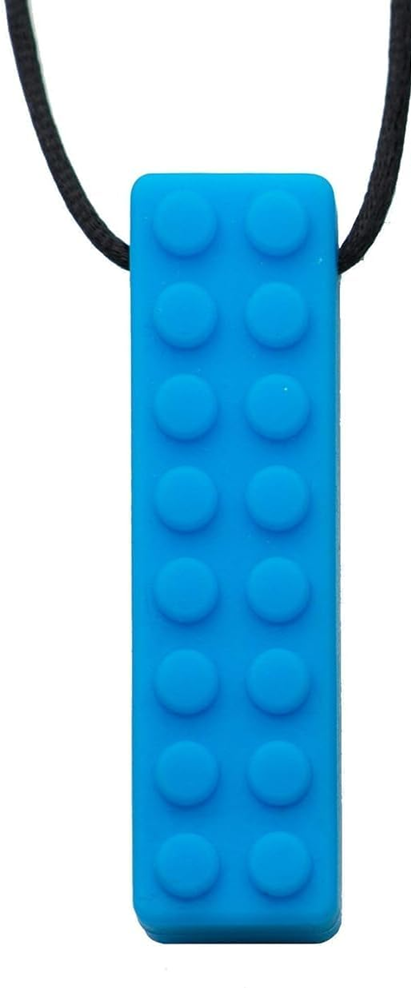 TILCARE Chew Chew kalmerende bijtring ketting 1,8 x 6,4 cm BLAUW