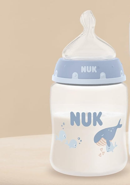 NUK First Choice zestaw 4x butelka 150/300 ml smoczki S/M 0-3m+ WIELORYB – zdjęcie produktu 5