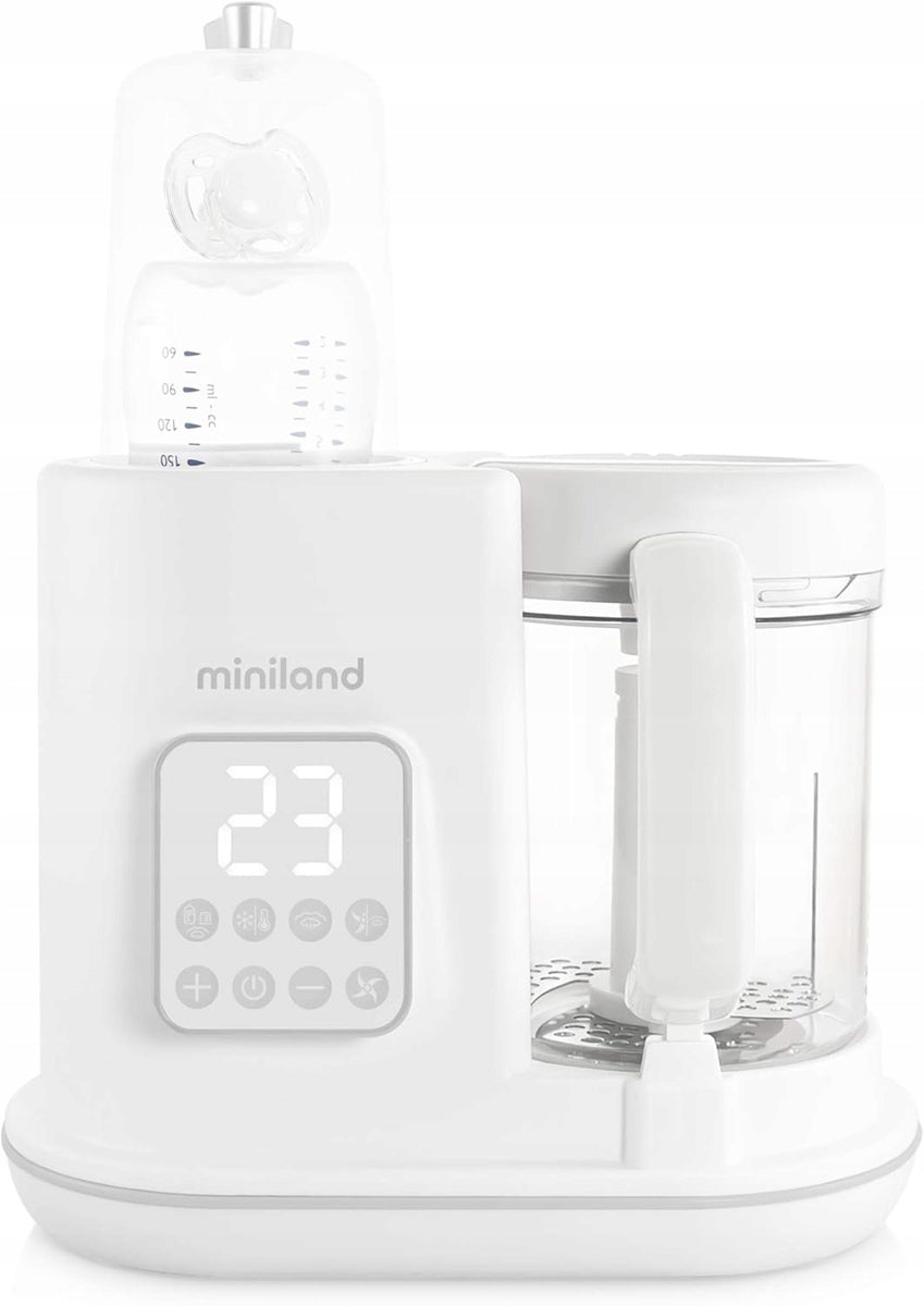 MINILAND Chefy 6 robot da cucina 6 in 1 vaporiera frullatore + pinze misurino borsa