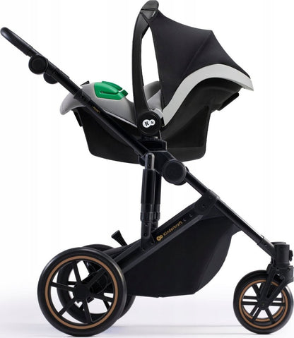 KINDERKRAFT PRIME2 PRO 3w1 wózek wielofunkcyjny do 22kg + fotelik MINK PRO – SHADOW GREY – zdjęcie 2