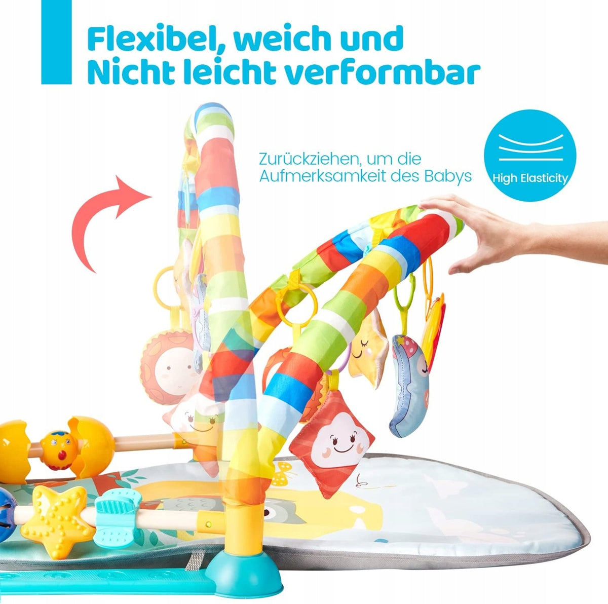 WYSWYG mata edukacyjna +zabawki PIANINO – zdjęcie produktu 4