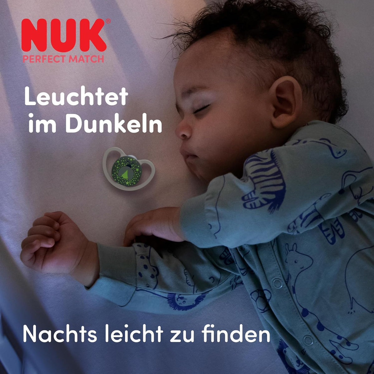 NUK Perfect Match Air Night smoczek uspokajający 0-6m x2