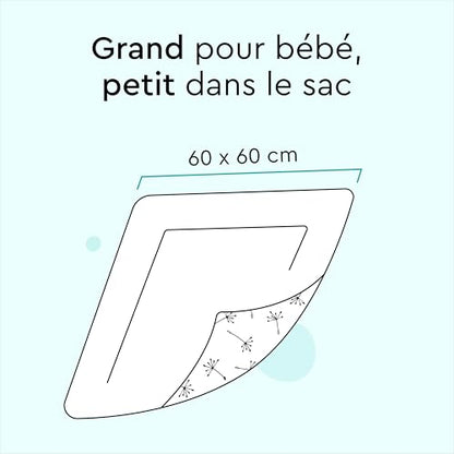 Lillydoo podkłady do przewijania 60x60 cm x10 hipoalergiczne, miękkie i kompaktowe podkłady dla niemowląt