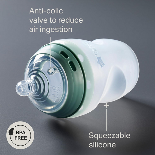 TOMMEE TIPPEE butelka closer to nature SOFT FEEL SILICONE 260ml