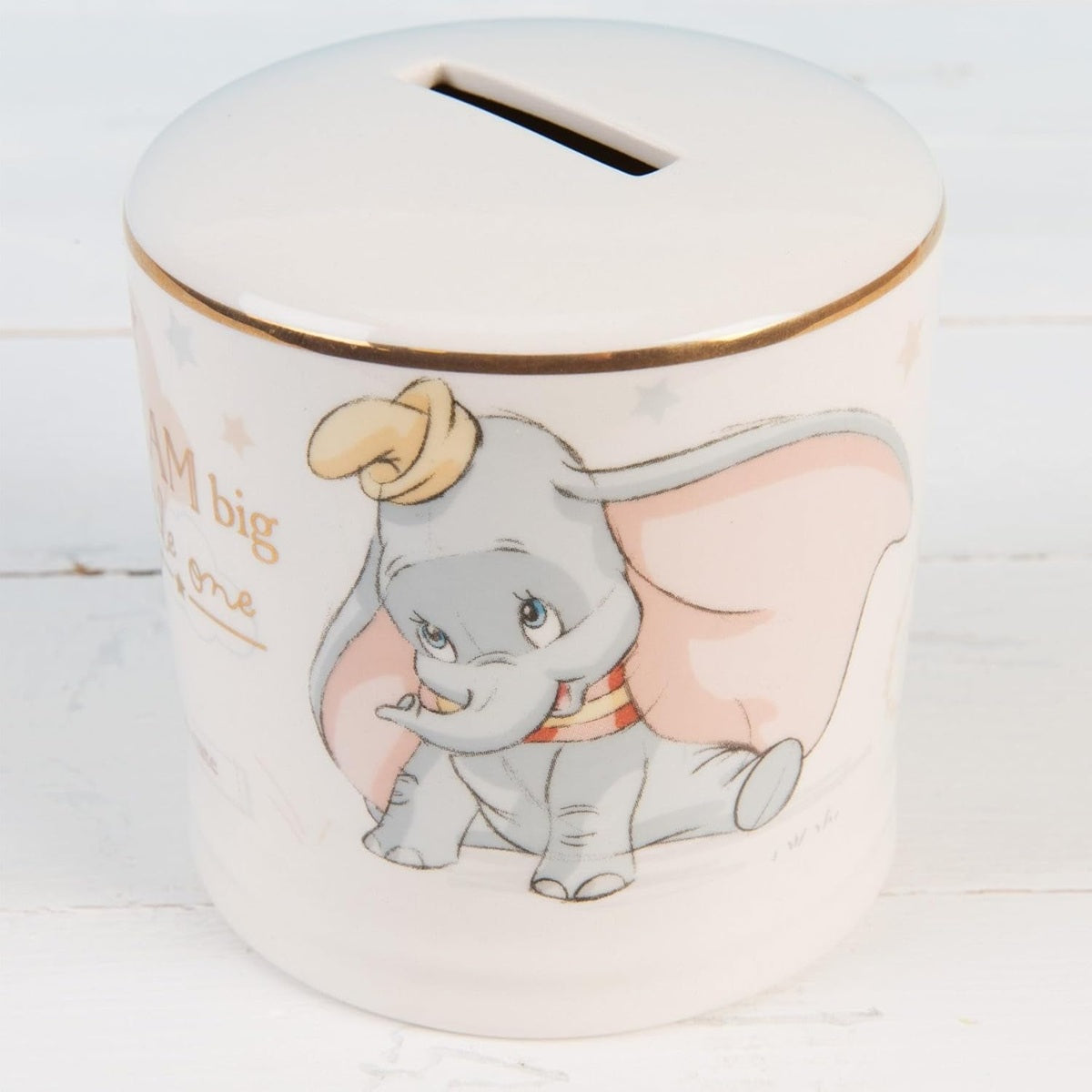 WIDDOP & Co Disney Keramische Spaarpot Olifant Dumbo 8,5 x 8,5 cm