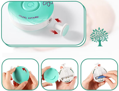 BRENCCO Manicure elektryczny pilnik do paznokci 6 końcówek 6,5 x 6,5 cm – zdjęcie produktu 3