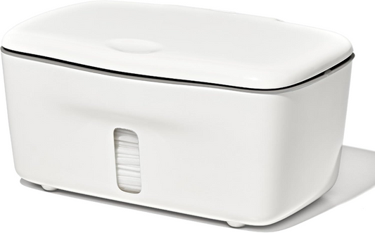 OXO TOT contenitore per salviette umidificate con guarnizione e coperchio 15,5 x 22 x 10,5 cm