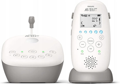 PHILIPS AVENT SCD733/26 niania elektr. + projektor, cyfrowa niania DECT z bazą ładującą i projektorem
