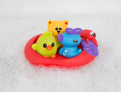 PLAYGRO Splash and Float juguetes de baño de goma para bebés 6 m+ 4 unidades