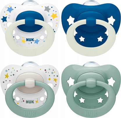 NUK SIGNATURE Day&Night smoczek uspokajający x4 0-6msc