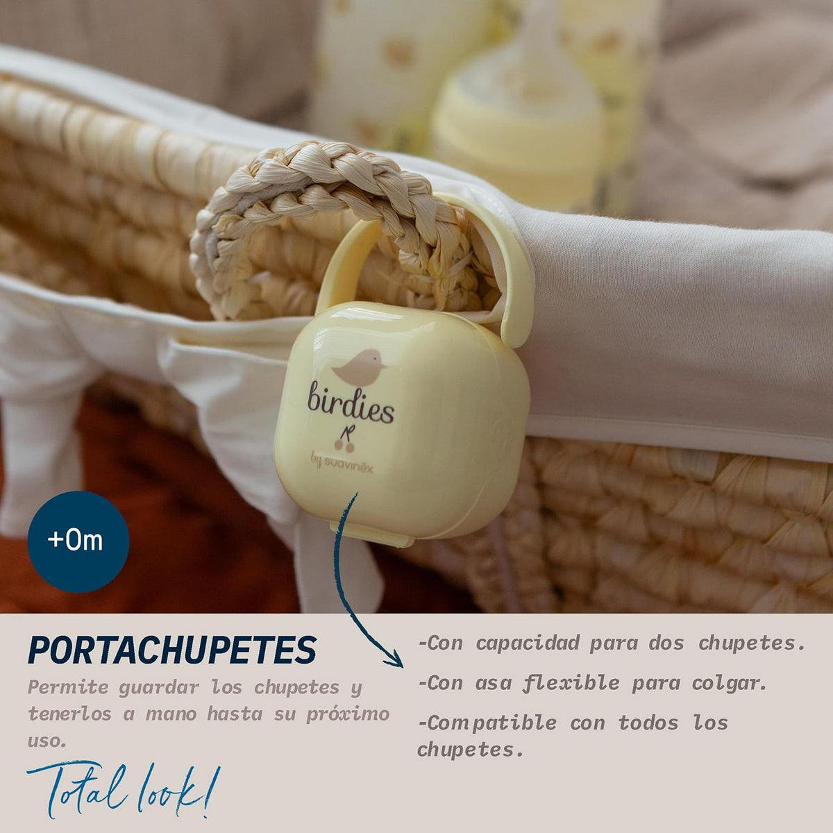 SUAVINEX Birdies etui na 2 smoczki – nowy – zdjęcie 3