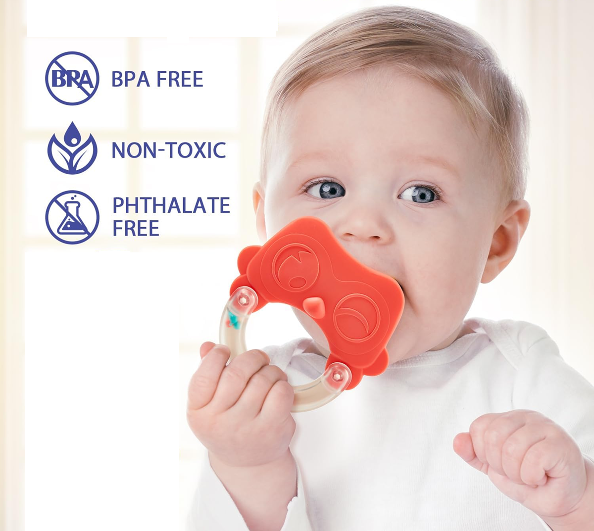 HAHALAND set of teethers with rattles