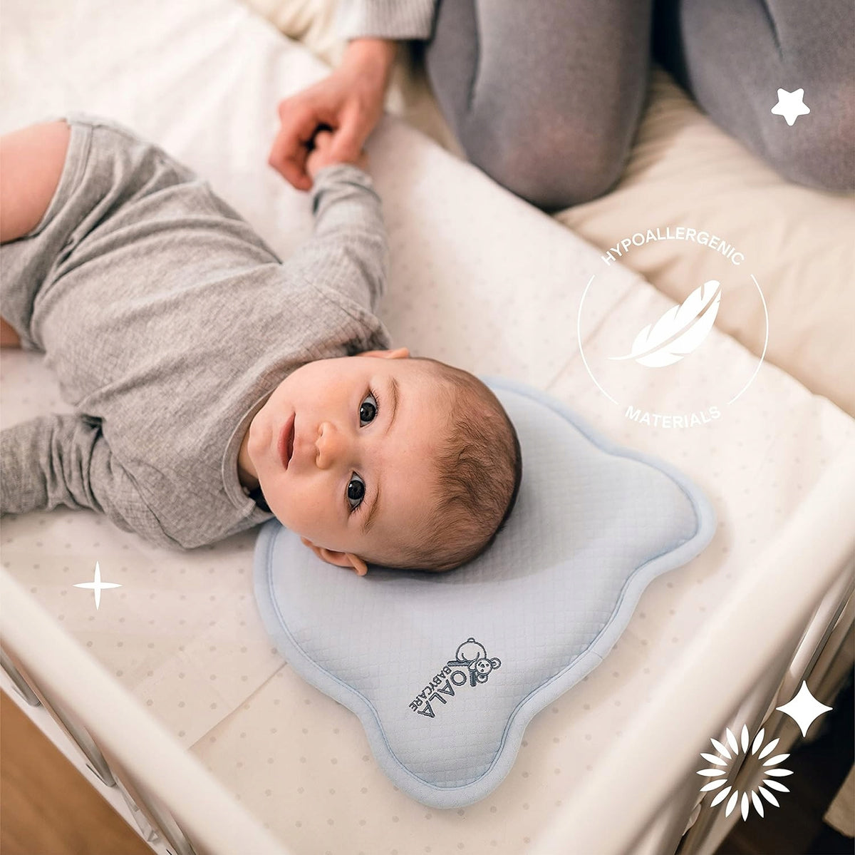 KOALA BABYCARE cuscino per neonati 0+ federa