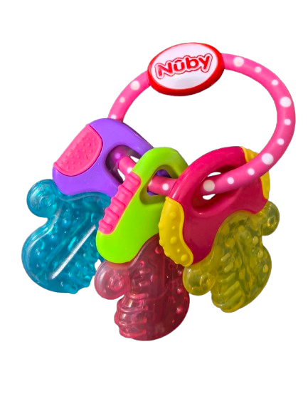 NUBY IcyBite silikonowy gryzak chłodzący 9 x 14 cm KLUCZE