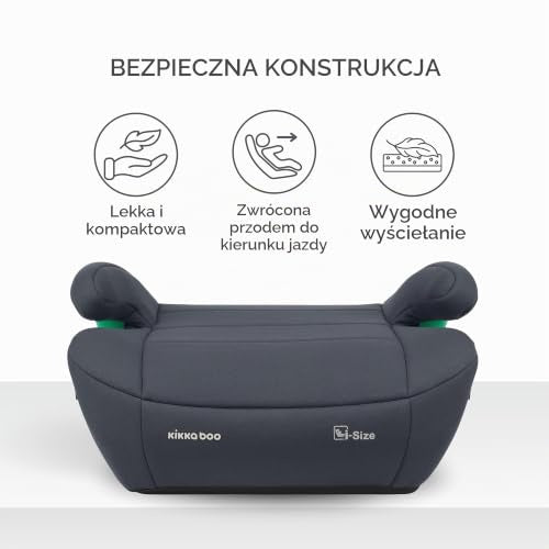 KikkaBoo i-Pop i-Size ISOFIX Booster Seat, 125-150 cm