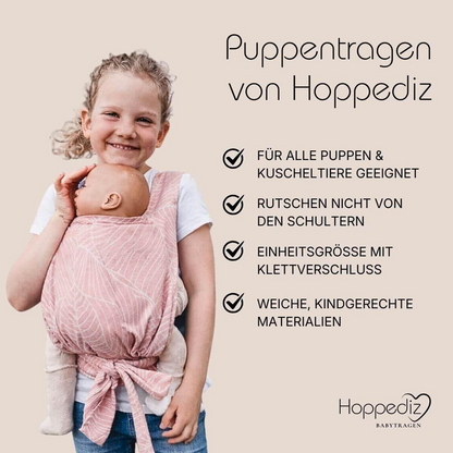 HOPPEDIZ marsupio morbido per bambole e peluche
