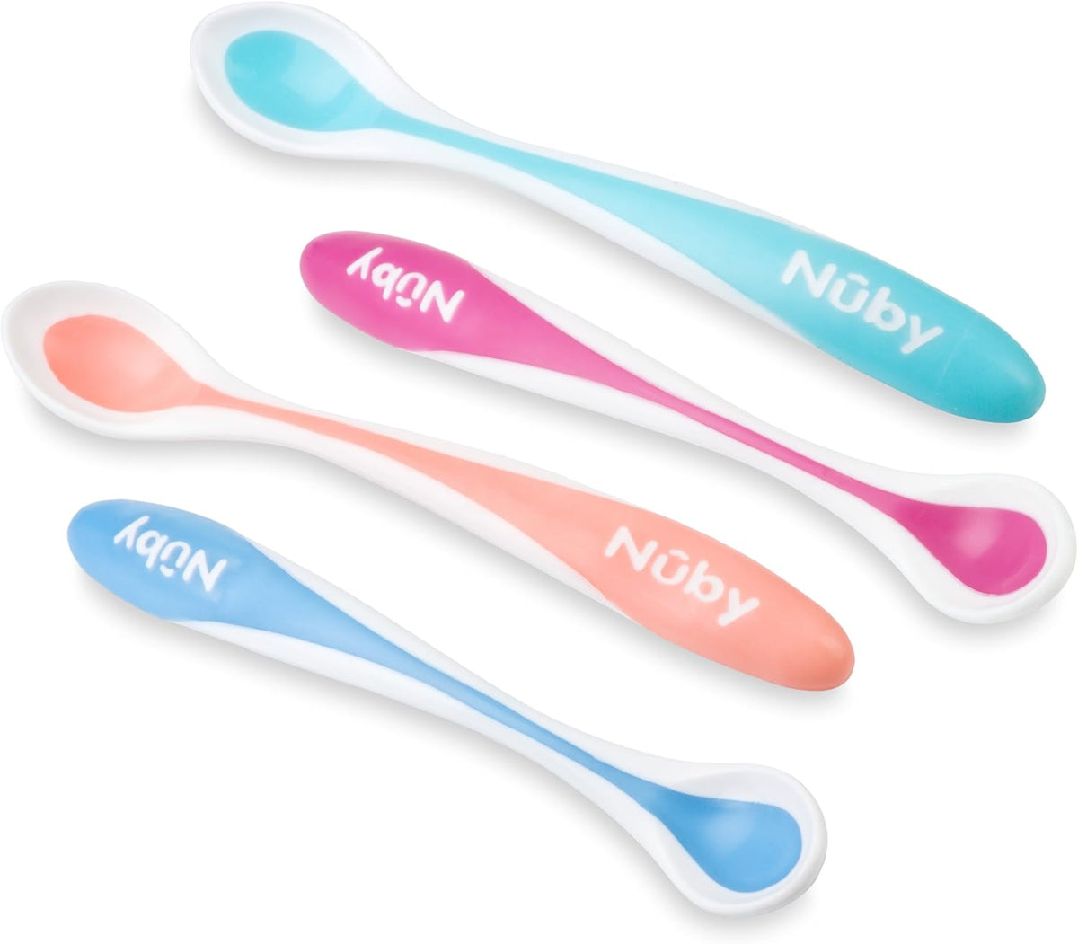 NUBY Hot Safe lepeltjes met temperatuursensor 3 m+ x4