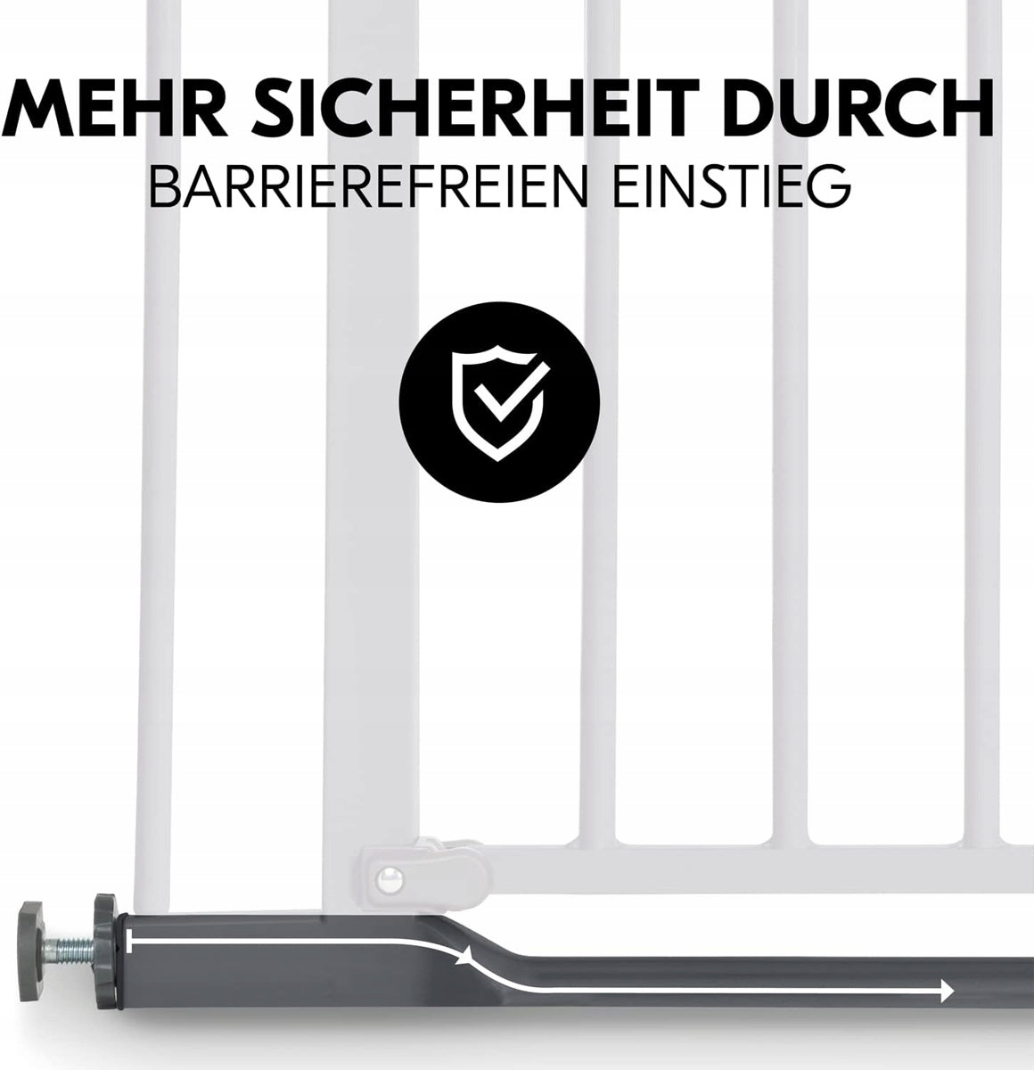 HAUCK Clear Step cancello per scale montaggio senza fori 96-101
