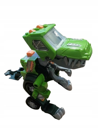 VTECH Switch&Go Dinos TRANSFORMERS j.niemiecki zielony dinozaur-zabawka z pojazdu, dla dzieci 3-8 lat