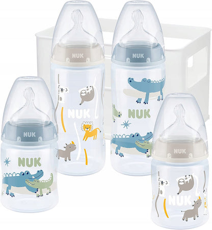 NUK First Choice+ set de démarrage 4 biberons + panier organisateur 0-6 m