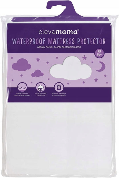CLEVAMAMA sábana impermeable 60x120 para bebé
