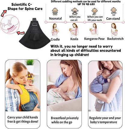 Verstellbare Babytrage 3–36 Mon. schwarz