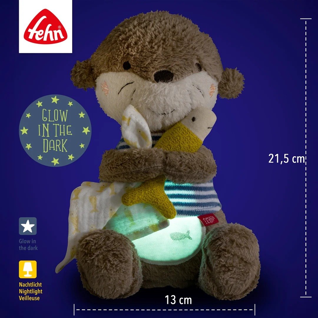 Fehn Otter nachtlampje en knuffel