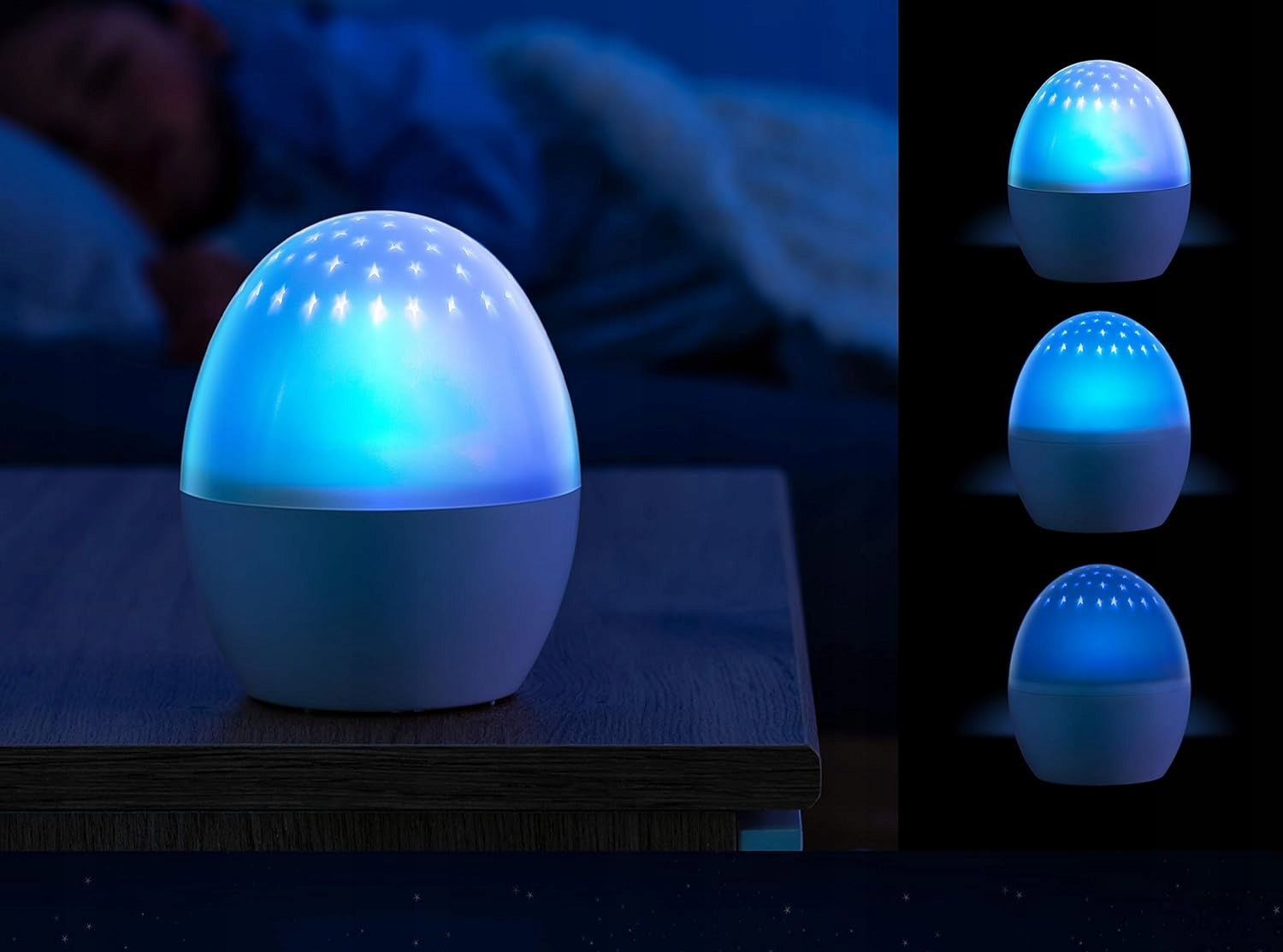 REER Starlino lampka nocna i projektor gwiazd 4 kolory LED – zdjęcie produktu 3