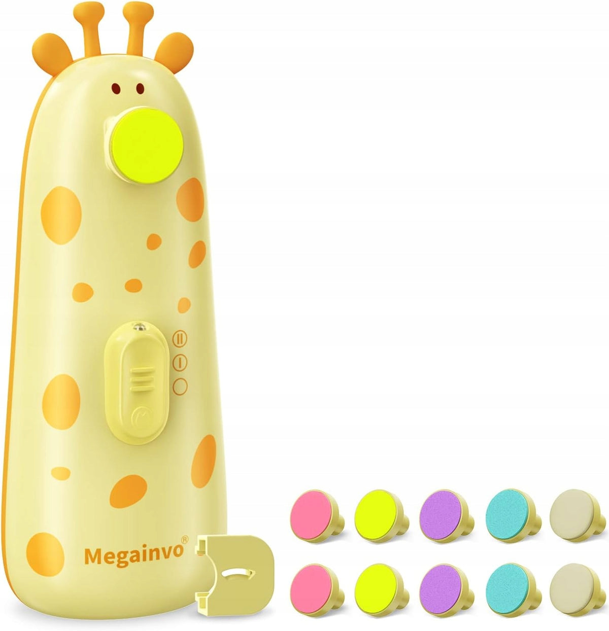 MEGAINVO lima elettrica per unghie con luce LED e 10 testine
