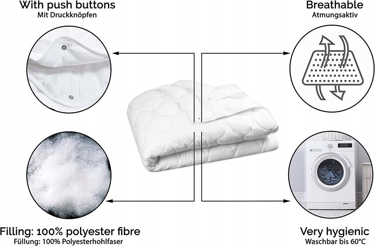 JULIUS ZOLLNER 4 Seasons pillow and duvet for babies