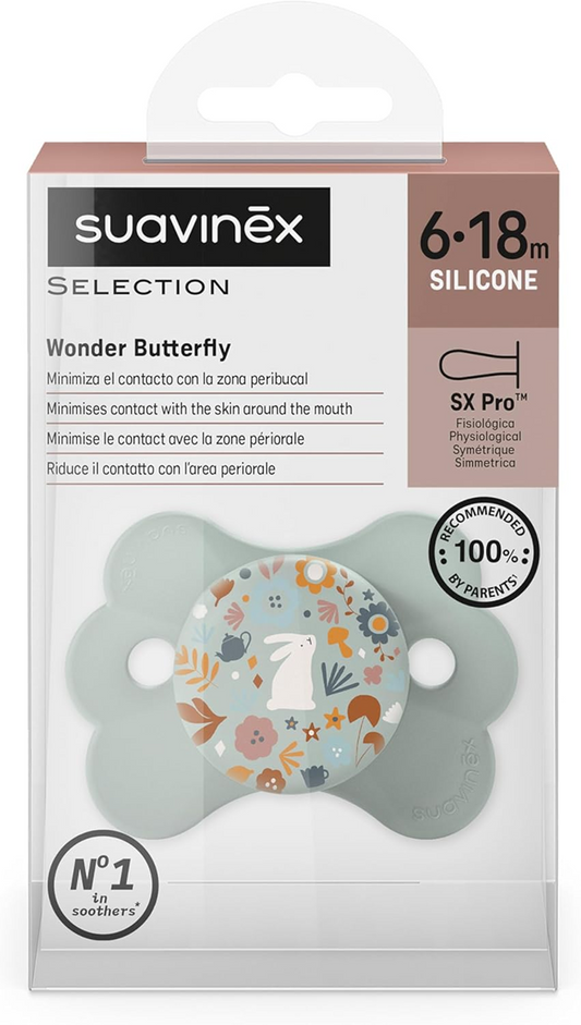SUAVINEX Wonder Butterfly smoczek uspokajający 6-18msc silikon SX PRO