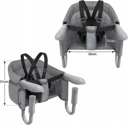 Silla de viaje LZQ para mesa, silla portátil para niños, fácil de montar