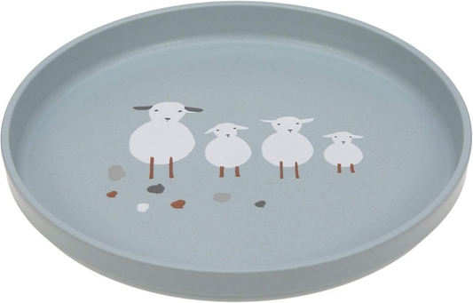 LASSIG Tiny Farmer piatto in biocomposito 2 x 18 cm 6 m+ PECORE