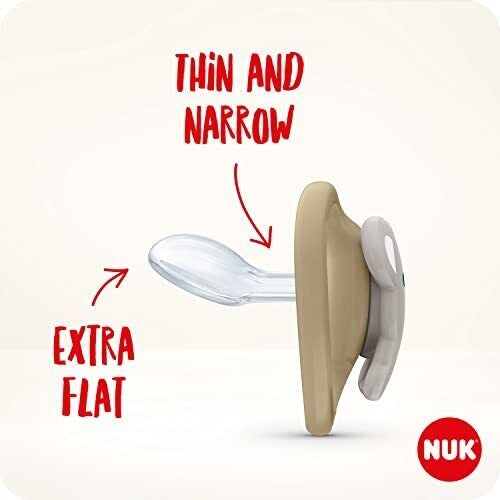 NUK Space Day&Night dudlík uklidňující silikon x4 0-6 měsíců