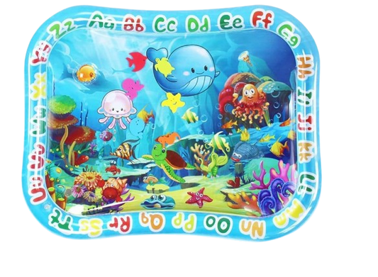 GARNHLOB mata wodna do zabawy na brzuszku 75 x 95 cm STWORZENIA MORSKIE – em oceanu kolor niebieski wiek 3-12 m wymiary 75…