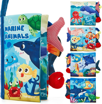 HAHALAND Zeedieren sensorisch boekje HANGERS 12,5 x 22 cm