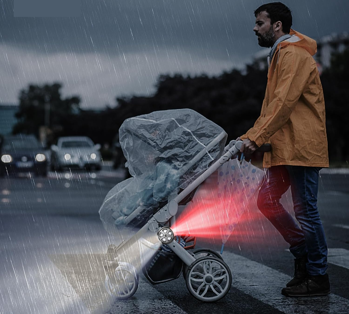 AIWORTHY IP65 lampada impermeabile per passeggino 8 cm 1 pezzo