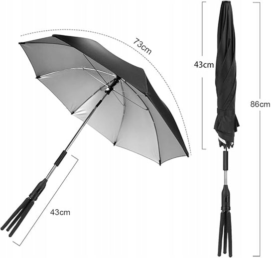 RIOGOO ombrellino protettivo per passeggino diametro 73cm protezione UV 50+ impermeabile