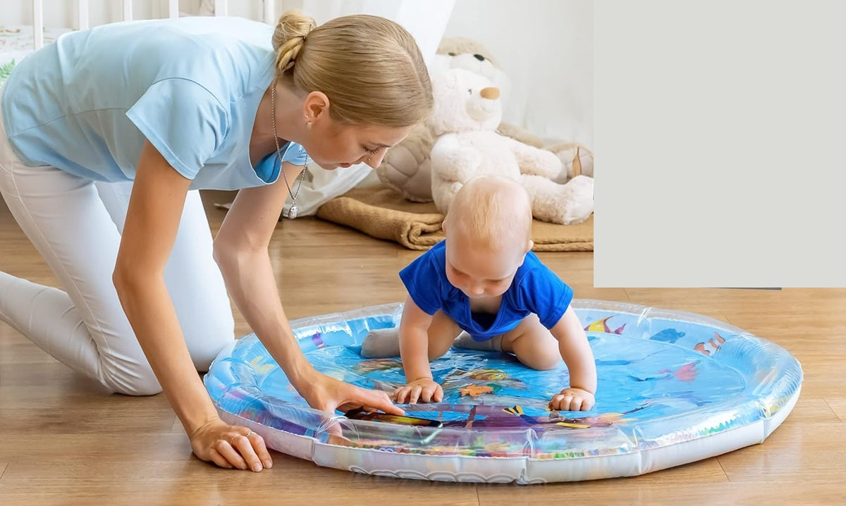 NOUBABY XXL mata wodna do zabawy na brzuszku 100 cm OCEAN – zdjęcie produktu 4