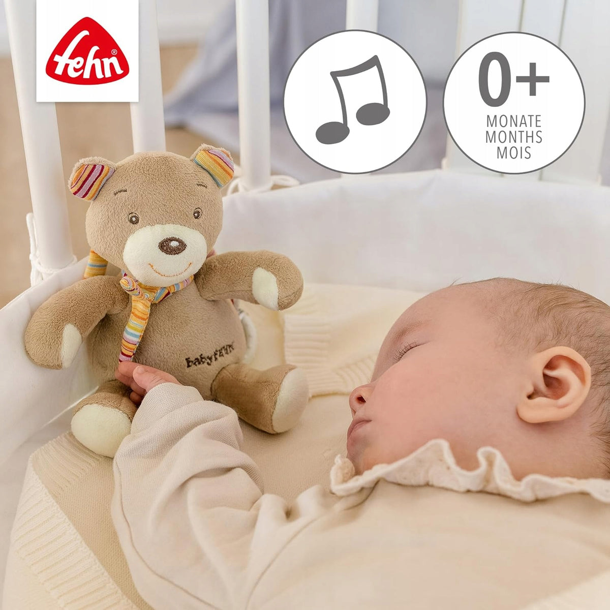 FEHN orsetto peluche con carillon 14 cm
