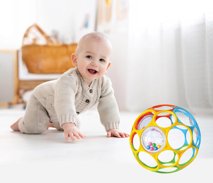 KIKUO Classic Ball massaggiagengive a forma di palla con sonagli 11,5 cm