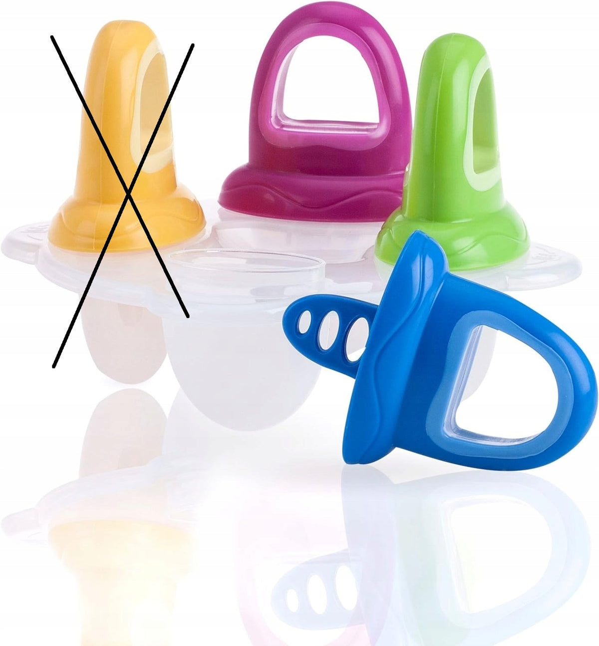 NUBY jégkrém formák 3 db cumi alakú 6 hónap+